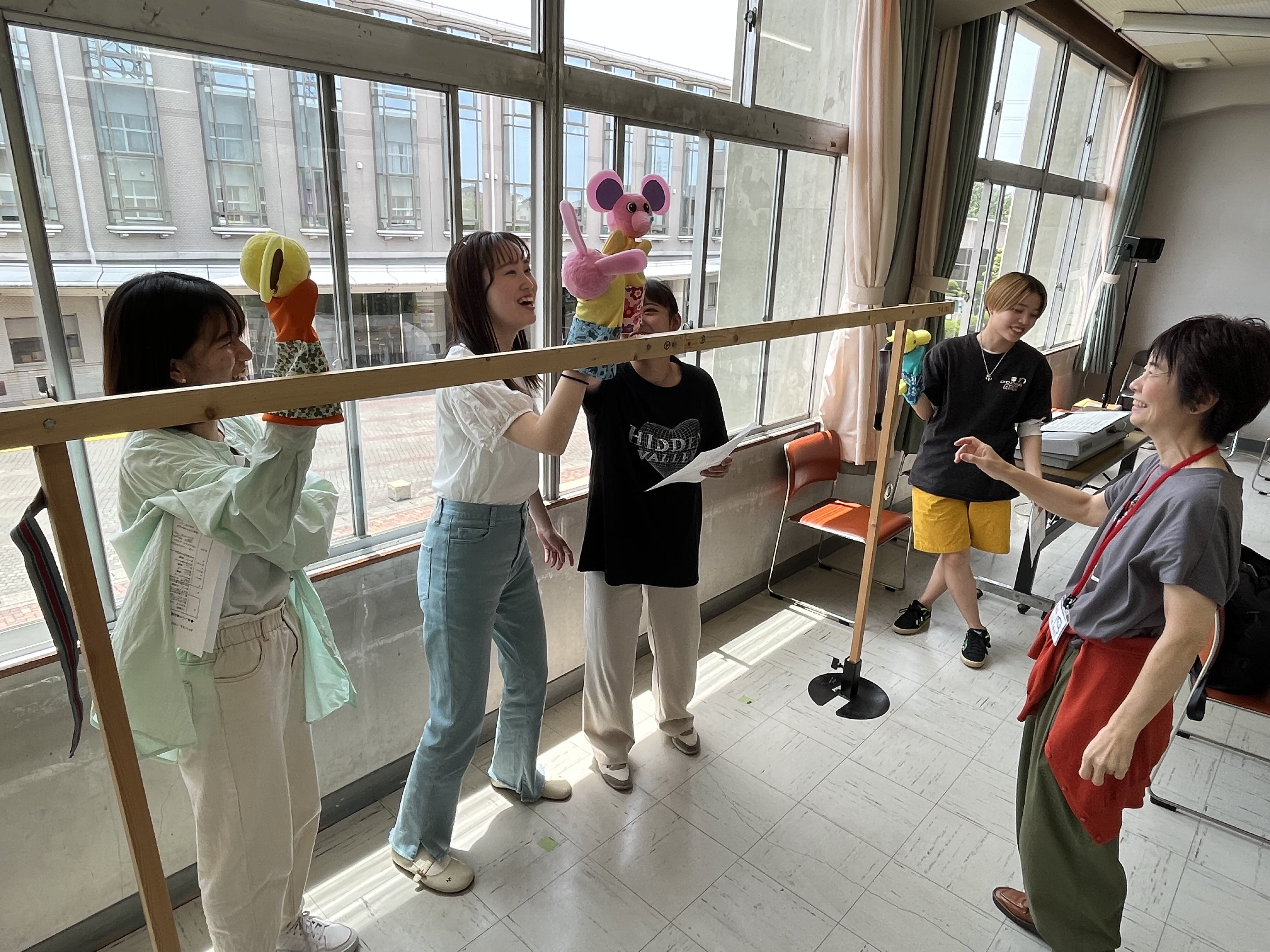 人形劇団むすび座さんのワークショップに参加しました