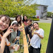 念願の流しそうめん！