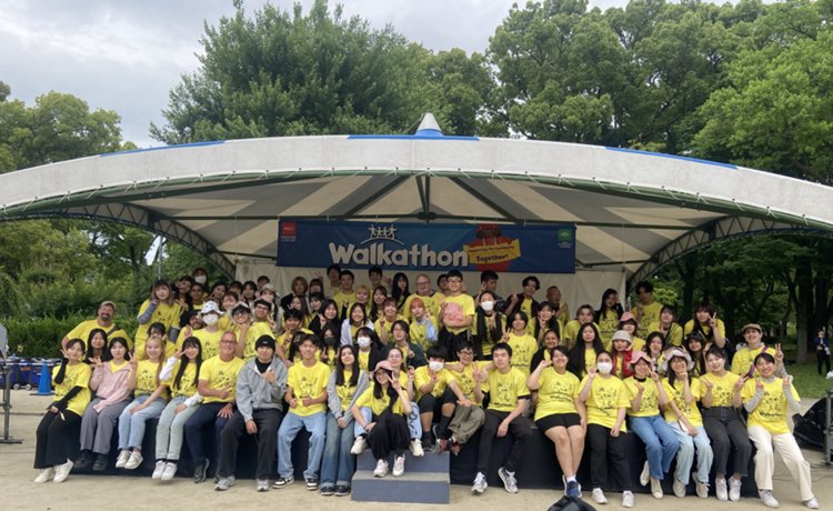 ウォーカソン 国際チャリティー フェスティバルでボランティア活動