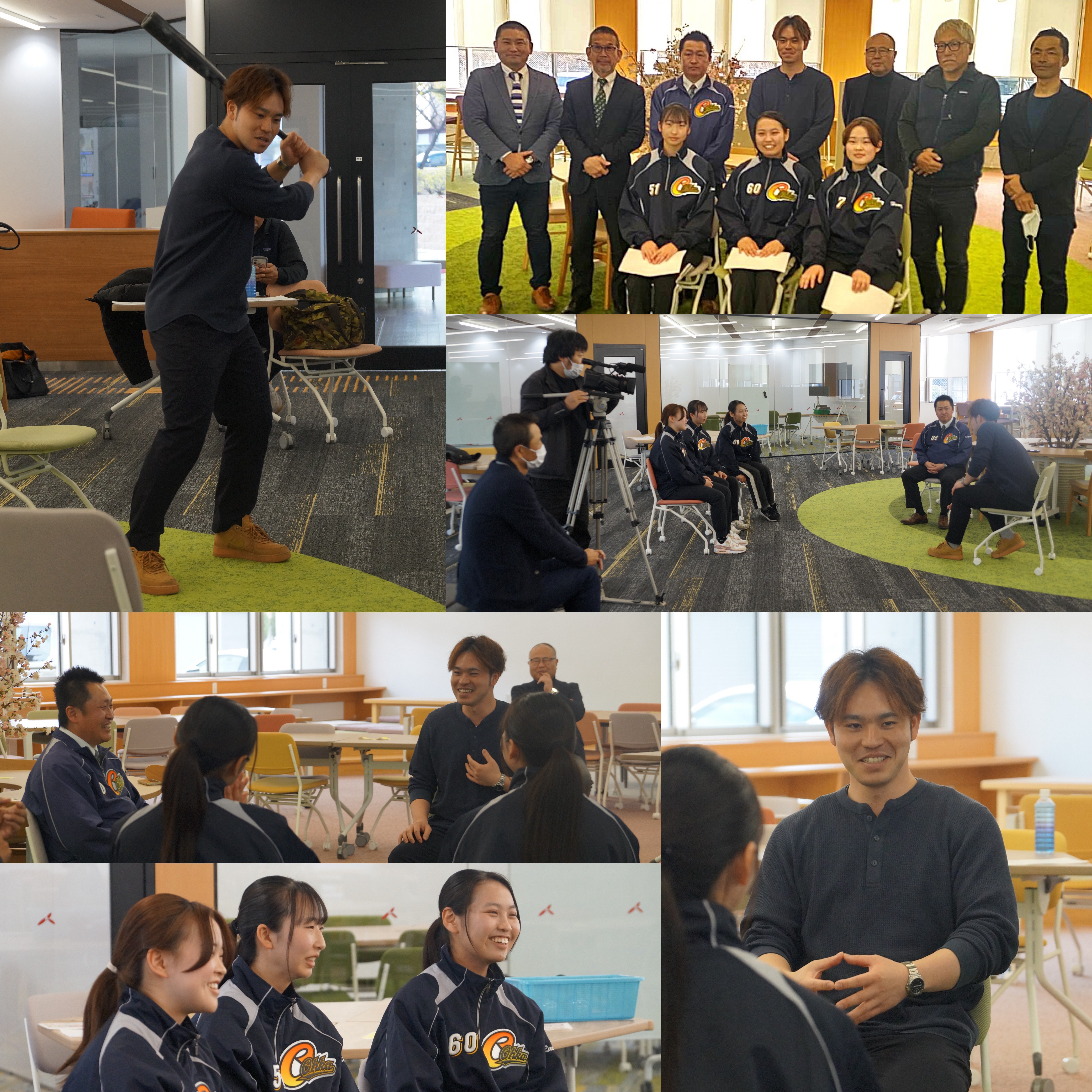 元・中日ドラゴンズの三好大倫氏が野球部員を激励