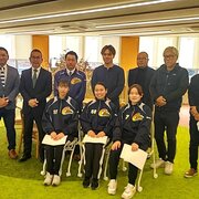 元・中日ドラゴンズの三好大倫氏が野球部員を激励　実戦に役立つアドバイスも、主将ら勝利を誓う